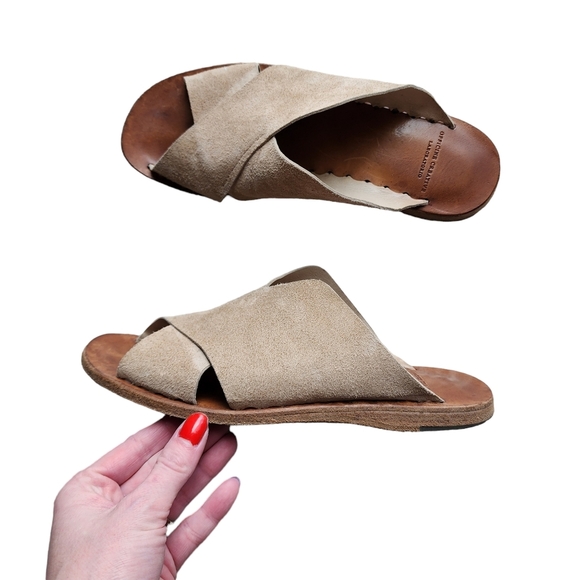 OFFICINE CREATIVE Leather Suede slide sandals size 38 - Picture 9 of 12